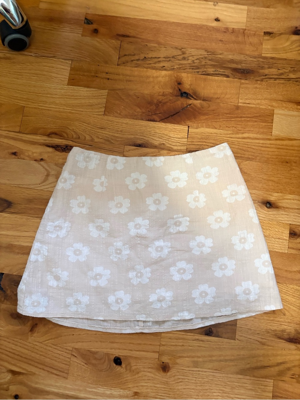 Floral Mini Skirt in Cream